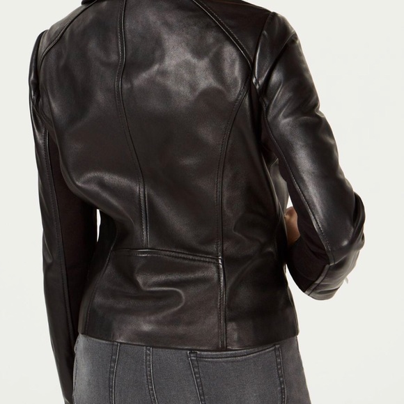 maison jules leather jacket